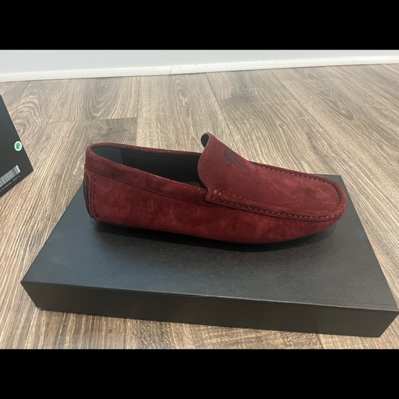 NWT Giuseppe Zanotti burgundy loafers size 41 - Picture 7 of 12